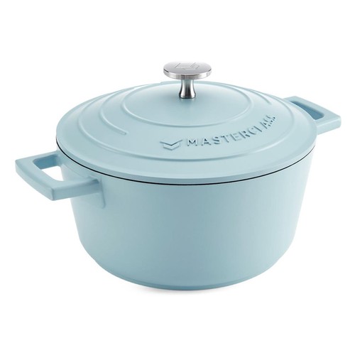 MasterClass Sky Blue Cast Aluminium Casserole Dish, 2.5L