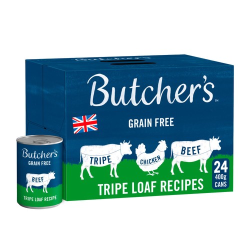 Butcher's Tripe Loaf Recipes Dog Food Tins