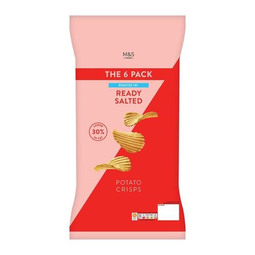 M&S Reduced Fat Ready Salted Crisps Multipack
