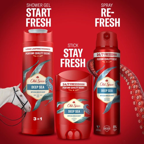 Old Spice Men's Deodorant Spray Deep Sea