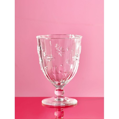 Eleanor Bowmer Lips & Stars Set of 4 Wine Glasses