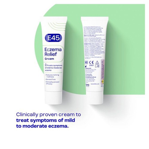 E45 Eczema Relief Cream to Repair Skin Barrier & Soothe Very Dry Skin