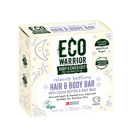Eco Warrior Baby & Child Relaxing Bedtime Hair & Body Soap Bar