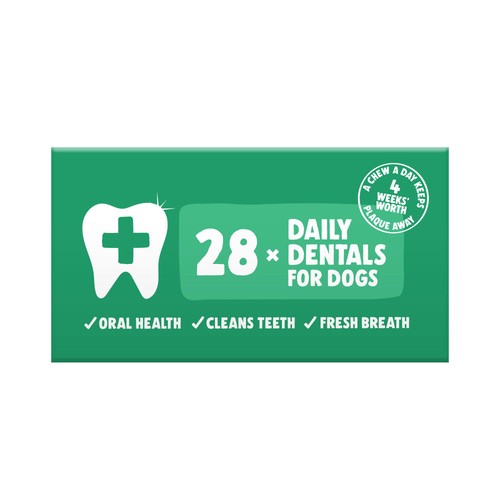 Denzel's Daily Dentals Medium Dog Peanut Butter, Peppermint & Parsley