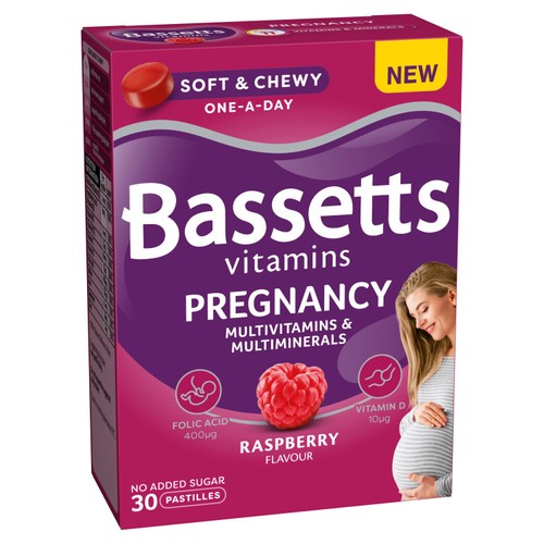 Bassetts Vitamins Pregnancy Raspberry Multivitamins & Multiminerals 30s