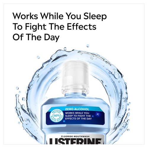 Listerine Advanced Nightly Reset Milder Taste Alcohol Free Mouthwash