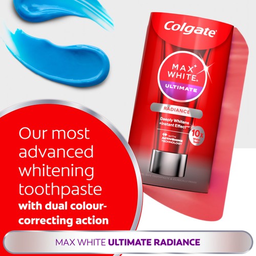 Colgate Max White Ultimate Radiance At Home Teeth Whitening Toothpaste