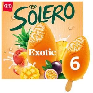 Solero Exotic Ice Cream Lollies 6 x 90ml