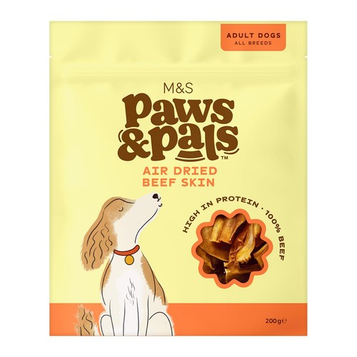 M&S Paws & Pals Air Dried Beef Skin