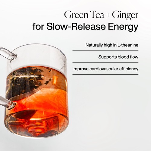 MISSION Energise Green Tea Bags with Cocoa Nibs + Ginger