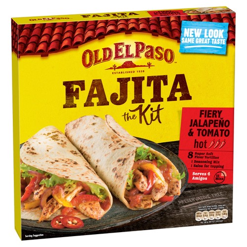 Old El Paso Mexican Fiery Jalapeno & Tomato Fajita Kit