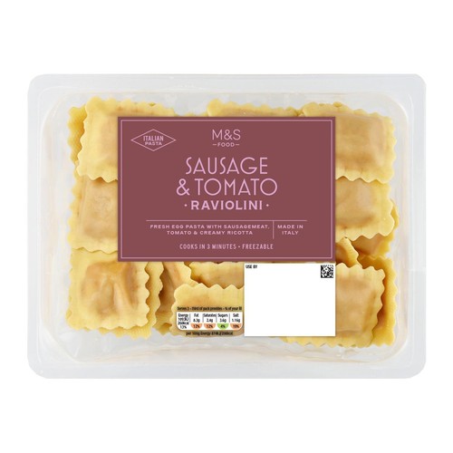 M&S Sausage and Tomato Raviolini