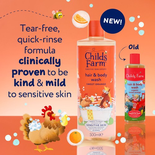 Childs Farm Hair & Body Wash, Sweet Orange