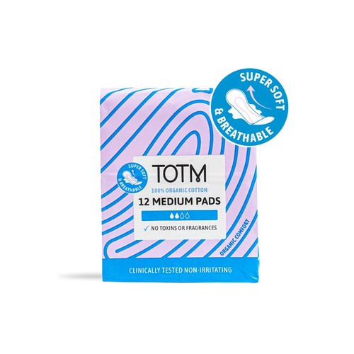 TOTM Organic Cotton Pad Medium Flow
