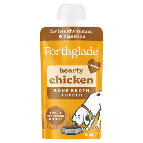 Forthglade Bone Broth Topper for Dogs, Hearty Chicken