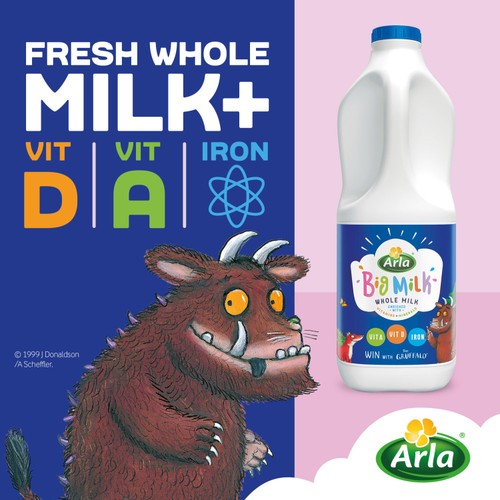 Arla Big Milk Fresh Whole Milk Vitamin Enriched for kids 1+