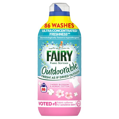 Fairy Outdoorable Fabric Conditioner Cherry Blossom & Nordic Cotton 86 Wash