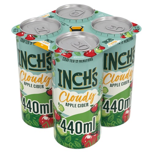 Inch's Cloudy Hazy Apple Cider Can