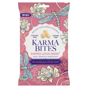 Karma Bites Popped Lotus Seeds Himalayan Pink Salt
