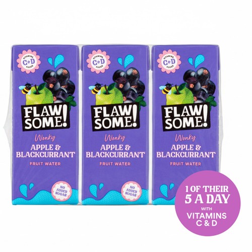 Flawsome! Apple & Blackcurrant Wonky Fruit Water