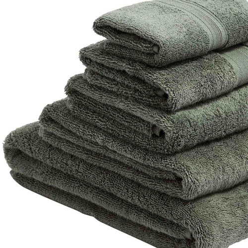M&S Collection Ultimate Super Soft Pure Cotton, Bath Towel, Moss Green