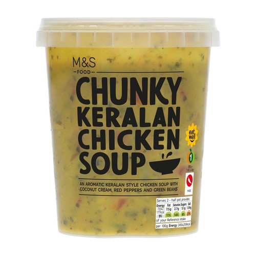M&S Chunky & Spicy Keralan Chicken Soup