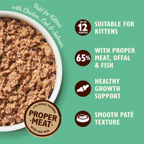 Lily's Kitchen Chicken & Cod with Salmon Pate for Kittens