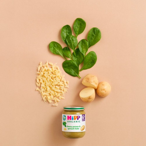 HiPP Organic Cheesy Potato & Spinach Bake Baby Food Jar 6+ Months