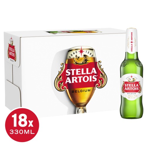Stella Artois Belgian Lager Beer Bottles