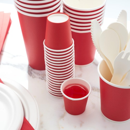 Small Red Party Shot Cups