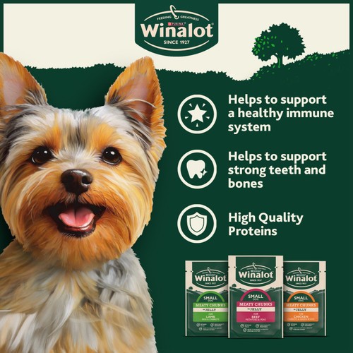 Winalot Meaty Chunks Small Dog Mixed in Jelly Wet Dog Food 