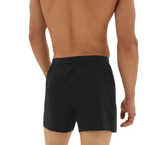 M&S Mens Pure Cotton Jersey Boxers, Medium, Black