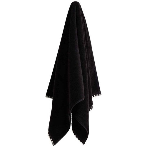 M&S Blanket Stitch Egyptian Bath Sheet, Black