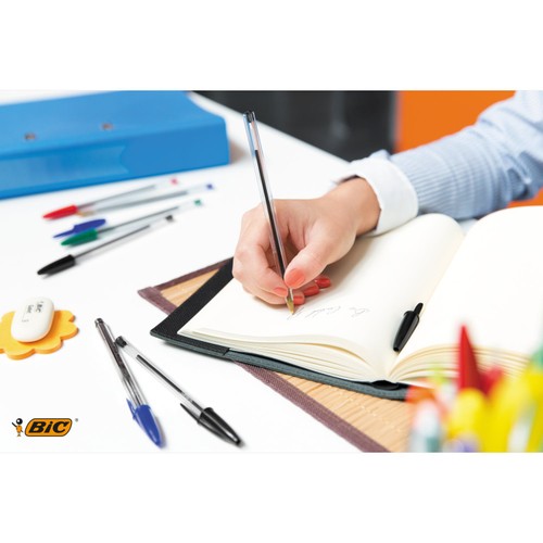 BIC Cristal Original Ballpoint Pens Assorted Box of 4
