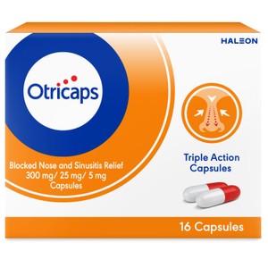 Otricaps Blocked Nose and Sinusitis Relief Capsules
