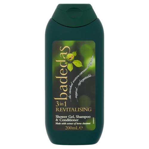 Badedas 3 in 1 Revitalising Shower Gel, Shampoo & Conditioner