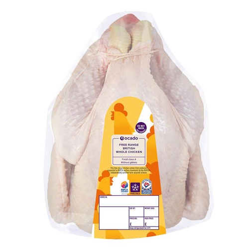 Ocado Free Range Whole Chicken