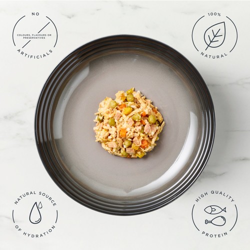 Encore Natural Wet Dog Food Tin Chicken Breast with Ham in Broth