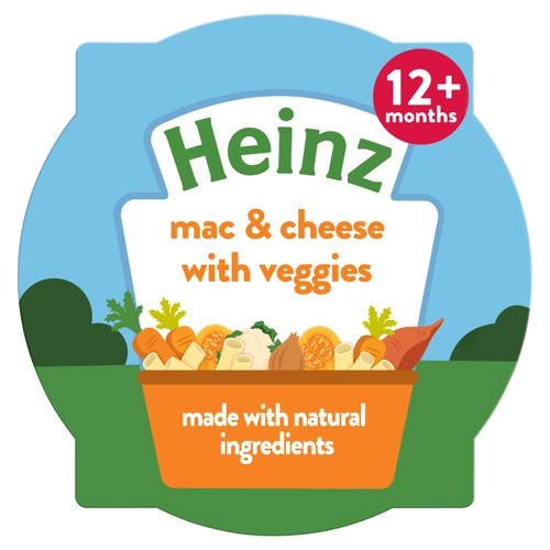 Heinz Mac & Cheese with Veggies Baby Food Tray 1+ Year