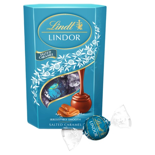 Lindt Lindor Salted Caramel Chocolate Truffles Box