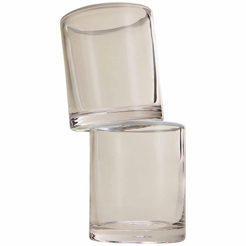 M&S Contrast Rim Tumbler Set, White