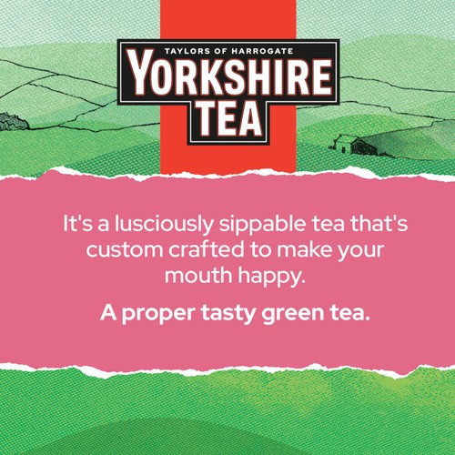 Yorkshire Tea Green Tea with Strawberry Tea Bags