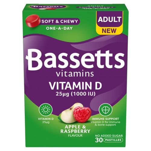 Bassetts Vitamins Adult Vitamin D Apple & Raspberry