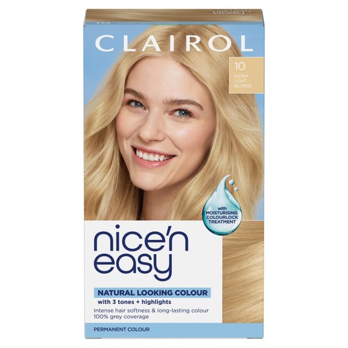 Clairol Nice'n Easy Hair Dye, 10 Extra Light Blonde