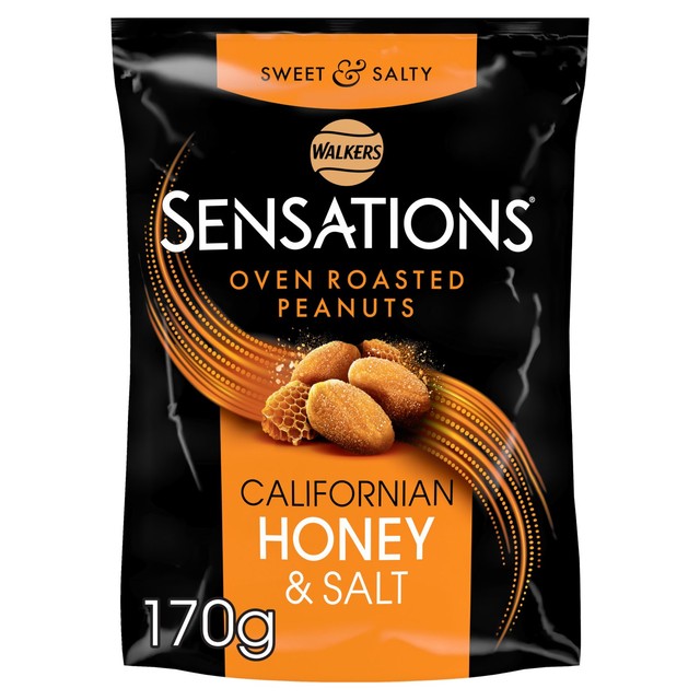 Walkers Sensations Californian Honey & Salt Roasted Peanuts 170g