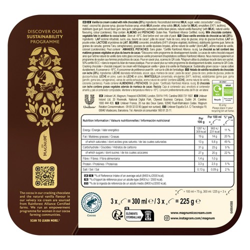 Magnum Classic Ice Cream  Sticks 3x100ml