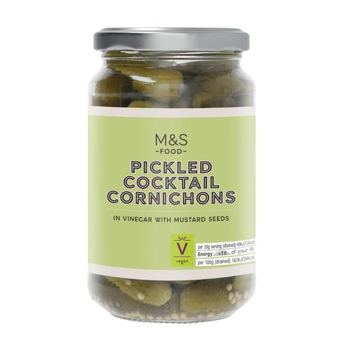 M&S Cocktail Cornichons Pickled in Vinegar