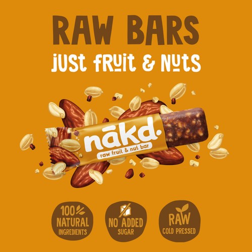 nakd. Peanut Delight Fruit & Nut Bars Multipack