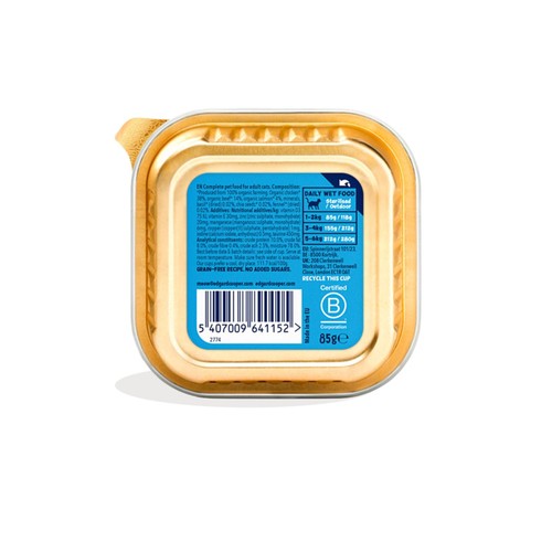 Edgard & Cooper Organic Cat Pate Adult Salmon & Chicken