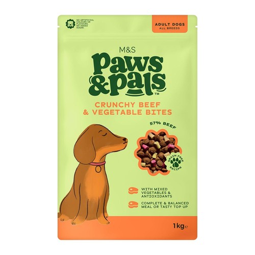 M&S Paws & Pals Crunchy Beef & Vegetable Bites